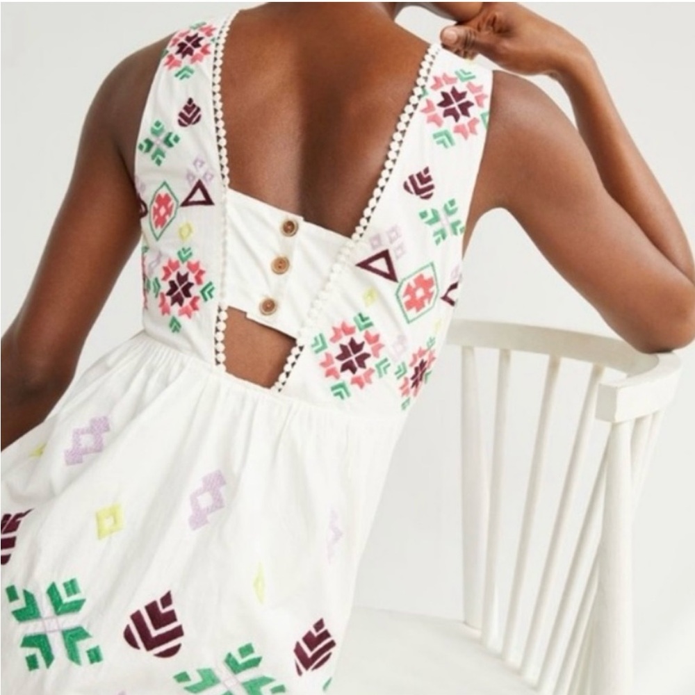 Anthropologie Dolly Embroidered Mini Dress - Picture 3 of 6